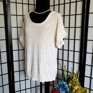 ☆TOMMY Hilfiger☆ Cream Short sleeve Light Sweater